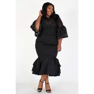 Ladies Black Stylish Loose Maxi Dress